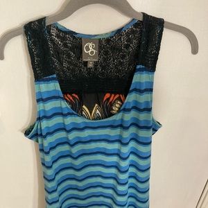 Anthropologie One September mixed media top